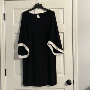 MSK faux cape sleeve dress